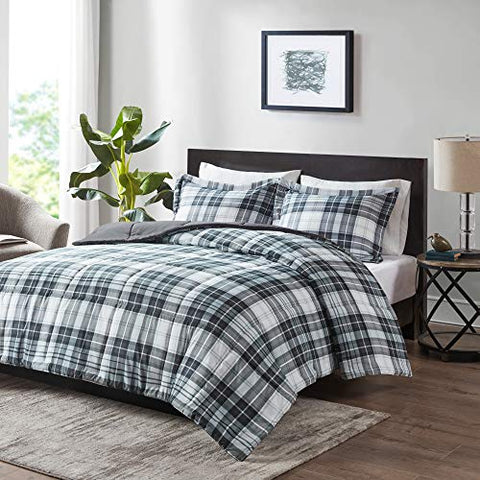 Madison Park Essentials Parkston Plaid Comforter