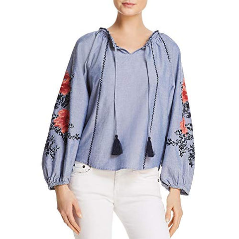 Parker Women's Laureena Blouse, Chambray, M