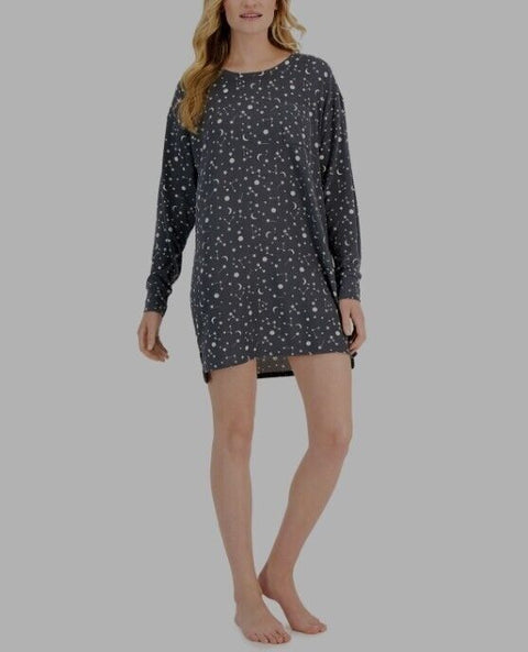 Jenni Women's Supersoft Sleepshirt Gray Celestial