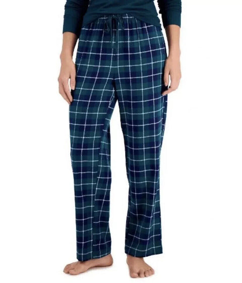 Charter Club Women's Yarn Dyed Flannel Plaid Pajama Pants Rare Emerald Plaid XXL