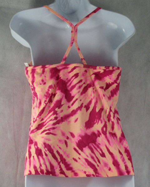 Jenni Women's Shelf-Bra Lounge Camisole Top, Juicy Melon Tie Dye, XS