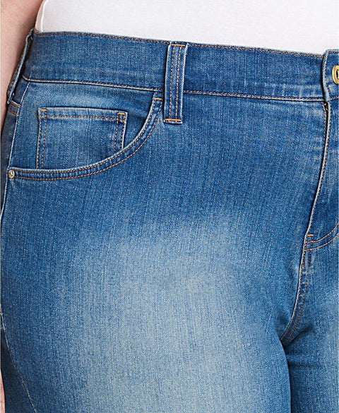 Tommy Hilfiger Plus Size Greenwich Embellishe Indigo Fade 14W