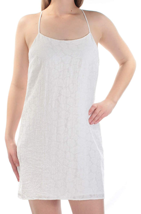 1.State Women's Racerback Shift Dress White Size Small