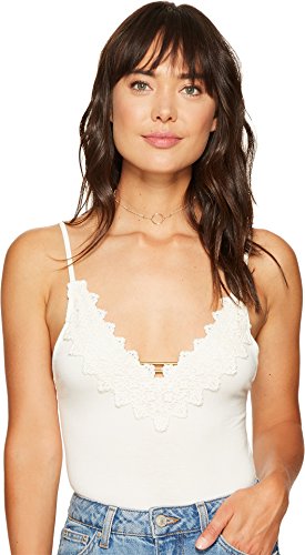 Free People Women's Gia Bodysuit Ivory Large
