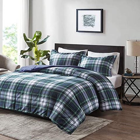 Madison Park Essentials Parkston Plaid Comforter